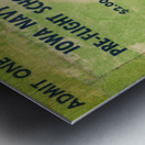 1942 Notre Dame Irish vs. Iowa Pre-Flight Seahawks Metal print