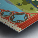 Great Malvern Worcestershire vintage travel poster style illustartion Metal print