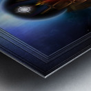 The Golden Vision Of Arsencia Fractal Art Composition Metal print