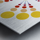 Color Wheel   Dots    Metal print