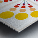 Color Wheel Dots with spaces  Metal print