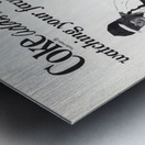 1977 Coke Advertisement Baseball Art Metal print