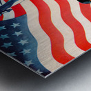 1945 Patriotic World War II Era Football Art Metal print