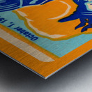 1949 Football Ticket Stub Remix Art Metal print