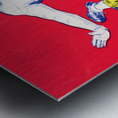 1934 Vintage Football Stiff Arm Art  Metal print