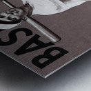 1934 Vintage Black and White Baseball Art Metal print