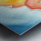 Rainbow Rose Metal print