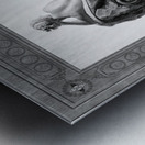 Back view of Venus Reclining Accompanied by Cupid by Antonio Canova Classical Fine Art Xzendor7 Old Masters Reproductions Metal print