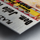 1956 Plaza De Toros Bull Fighting Ticket Stub Metal print