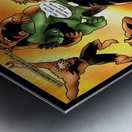 The Companions Meet Back to Back 1 of 2 Original Art from A Daughter of Kings the Ruin Mist Graphic Novel Limited Edition Celebrating The Tragic Love Story from the Books by Robert Stanek Metal print