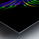 Rainbow Bird in Flight Metal print