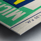 1954 Michigan State vs. Michigan Football Ticket Framed Print Metal print