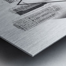 Double Exposure of a Woman and City Street Metal print