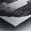 Double Exposure of a Woman and a City Street Metal print