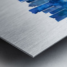 Fort Worth Texas Skyline Blue Metal print