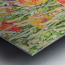 Orange Floral Metal print