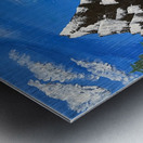 Snow Mountain sky Metal print