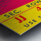 1951 Minnesota vs. California Football Ticket Art Metal print