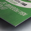 1968 Vintage Seattle Supersonics Program Remix Art Metal print