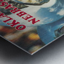 1985 Oklahoma vs. Nebraska Football Program Cover Art Metal print