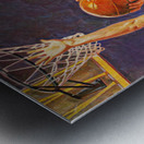 1960 Basketball Art Remix Impressionism Style Metal print