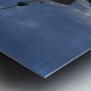 Lifeguards station in sand Metal print