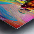 Hippie On Motorcycle  Metal print