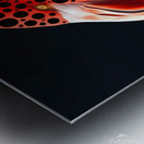 Black Spotted Flamingo  Metal print