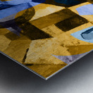 Blocks Blue and Yellow Metal print