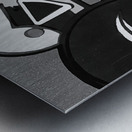 1977 Retro Football Art Remix Metal print