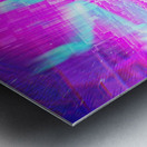 Blockchain City Metal print