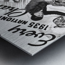 1935 Vintage Harley Davidson Ad Poster Metal print