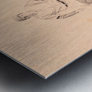 1959 Baseball Sketch Art  Metal print