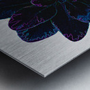 Blue Leaf Metal print