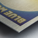 Turkey Blue Mosque Istanbul vintage travel poster Metal print