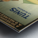 Tunis La Blanche vintage travel poster Metal print