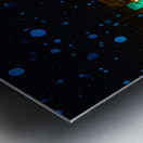 Snowy Main Street Metal print