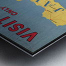 Visit Java travel poster Metal print