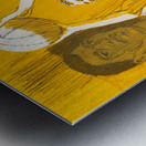 1969 San Francisco Warriors Art by Nick Leaskou Metal print