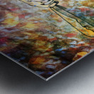 Abstract Baseball Painting Metal print