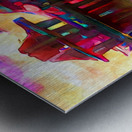 Naples Pier Watercolor Photography Art Metal print