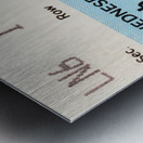 1985 Oklahoma Sooners vs. OSU Cowboys Basketball Ticket Art Metal print