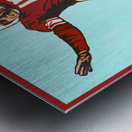 Vintage Oklahoma Football Player Art Metal print