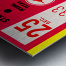 1983 SMU vs. Texas Tech Football Ticket Stub Print Metal print