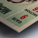 1948 Michigan State vs. Notre Dame Football Ticket Stub Print Metal print