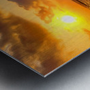 Naples Pier Sunset Clouds Metal print