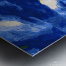 electric blue Metal print