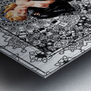 Black Mink by Gil Elvgren Remastered Retro Art Xzendor7 Reproductions Metal print