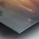 Desert Sunset Mountian Metal print