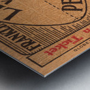 1929 Lehigh vs. Pennsylvania Football Ticket Print Metal print